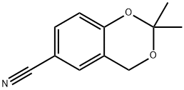 4H-1,3-Benzodioxin-6-carbonitrile, 2,2-dimethyl- Structure