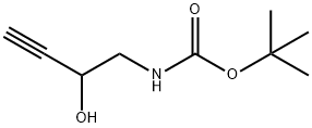 Carbamic acid, N-(2-hydroxy-3-butyn-1-yl)-, 1,1-dimethylethyl ester Structure