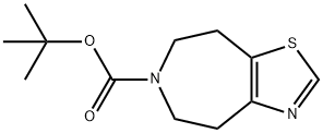 6H-Thiazolo[4,5-d]azepine-6-carboxylic acid, 4,5,7,8-tetrahydro-, 1,1-dimethylethyl ester Structure