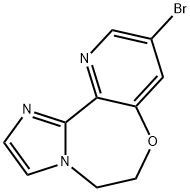 Imidazo[1,2-d]pyrido[2,3-f][1,4]oxazepine, 9-bromo-5,6-dihydro- Structure