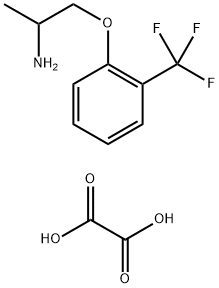 2-Propanamine, 1-[2-(trifluoromethyl)phenoxy]-, ethanedioate (1:1) Structure