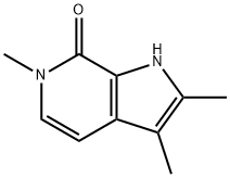 7H-Pyrrolo[2,3-c]pyridin-7-one, 1,6-dihydro-2,3,6-trimethyl- Structure