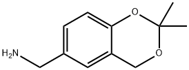 4H-1,3-Benzodioxin-6-methanamine, 2,2-dimethyl- Structure