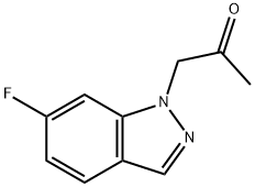 2-Propanone, 1-(6-fluoro-1H-indazol-1-yl)- Structure