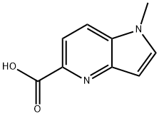 1H-Pyrrolo[3,2-b]pyridine-5-carboxylic acid, 1-methyl- Structure