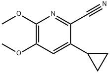 2-Pyridinecarbonitrile, 3-cyclopropyl-5,6-dimethoxy- Structure