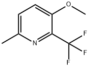 Pyridine, 3-methoxy-6-methyl-2-(trifluoromethyl)- Structure