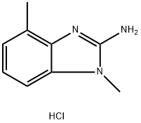 1,4-Dimethyl-1H-benzo[d]imidazol-2-amine hydrochloride Structure