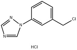 1-(3-(Chloromethyl)phenyl)-1H-1,2,4-triazole hydrochloride 구조식 이미지