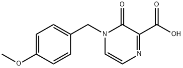 2-Pyrazinecarboxylic acid, 3,4-dihydro-4-[(4-methoxyphenyl)methyl]-3-oxo- Structure