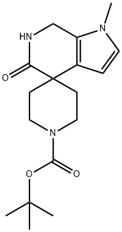 Tert-Butyl 1-Methyl-5-Oxo-1,5,6,7-Tetrahydrospiro[Piperidine-4,4-Pyrrolo[2,3-C]Pyridine]-1-Carboxylate(WXC00569) Structure