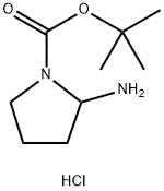 tert-Butyl 2-aminopyrrolidine-1-carboxylate hydrochloride Structure