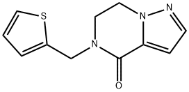 Pyrazolo[1,5-a]pyrazin-4(5H)-one, 6,7-dihydro-5-(2-thienylmethyl)- Structure