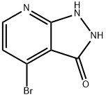 3H-Pyrazolo[3,4-b]pyridin-3-one, 4-bromo-1,2-dihydro- 구조식 이미지