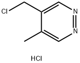 Pyridazine, 4-(chloromethyl)-5-methyl-, hydrochloride (1:1) Structure