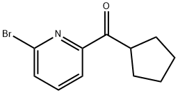 Methanone, (6-bromo-2-pyridinyl)cyclopentyl- Structure