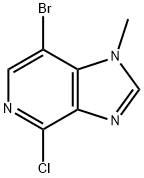 1H-Imidazo[4,5-c]pyridine, 7-bromo-4-chloro-1-methyl- Structure