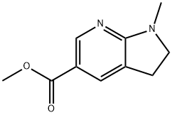 1H-Pyrrolo[2,3-b]pyridine-5-carboxylic acid, 2,3-dihydro-1-methyl-, methyl ester Structure