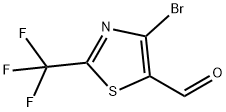 5-Thiazolecarboxaldehyde, 4-bromo-2-(trifluoromethyl)- Structure