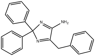 2H-Imidazol-4-amine, 2,2-diphenyl-5-(phenylmethyl)- Structure