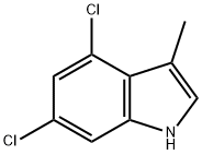 1H-Indole, 4,6-dichloro-3-methyl- Structure