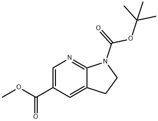 1H-Pyrrolo[2,3-b]pyridine-1,5-dicarboxylic acid, 2,3-dihydro-, 1-(1,1-dimethylethyl) 5-methyl ester Structure