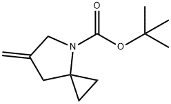 4-Azaspiro[2.4]heptane-4-carboxylic acid, 6-methylene-, 1,1-dimethylethyl ester Structure