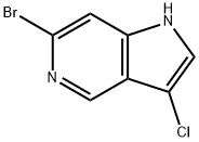 1H-Pyrrolo[3,2-c]pyridine, 6-bromo-3-chloro- Structure