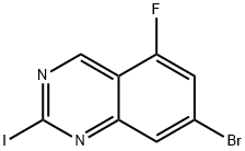 Quinazoline, 7-bromo-5-fluoro-2-iodo- Structure