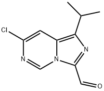 Imidazo[1,5-c]pyrimidine-3-carboxaldehyde, 7-chloro-1-(1-methylethyl)- Structure