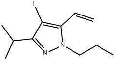 1H-Pyrazole, 5-ethenyl-4-iodo-3-(1-methylethyl)-1-propyl- Structure