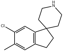 Spiro[1H-indene-1,4'-piperidine], 6-chloro-2,3-dihydro-5-methyl- Structure