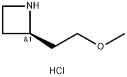 Azetidine, 2-(2-methoxyethyl)-, hydrochloride (1:1), (2R)- Structure