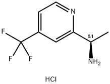 (R)-1-(4-(Trifluoromethyl)pyridin-2-yl)ethanamine hydrochloride 구조식 이미지