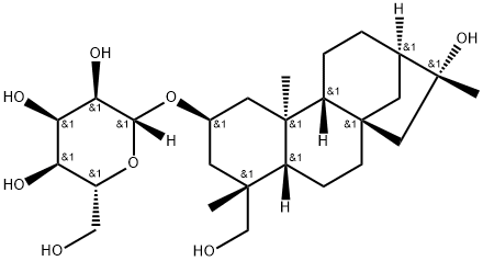 2,16,19-Kauranetriol 2-O-beta-D-allopyraside 구조식 이미지