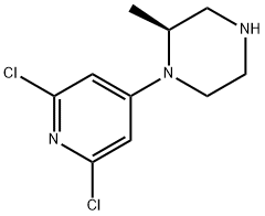 Piperazine, 1-(2,6-dichloro-4-pyridinyl)-2-methyl-, (2S)- Structure