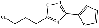 5-(3-Chloropropyl)-3-(thiophen-2-yl)-1,2,4-oxadiazole 구조식 이미지