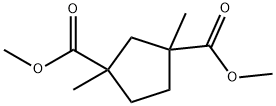 1,3-Cyclopentanedicarboxylic acid, 1,3-dimethyl-, 1,3-dimethyl ester Structure