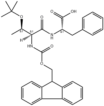 (2S)-2-[(2S,3R)-3-(tert-butoxy)-2-({[(9H-fluoren-9-yl)methoxy]carbonyl}amino)butanamido]-3-phenylpropanoic acid Structure