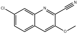 7-chloro-3-methoxyquinoline-2-carbonitrile Structure