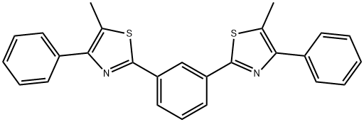 1,3-Bis(4-phenyl-5-methylthiazol-2-yl)benzene Structure