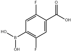 4-Carboxy-2,5-difluorophenylboronic acid Structure