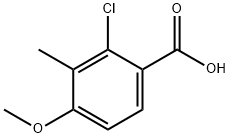 Benzoic acid, 2-chloro-4-methoxy-3-methyl- Structure