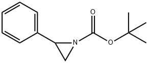 1-Aziridinecarboxylic acid, 2-phenyl-, 1,1-dimethylethyl ester Structure