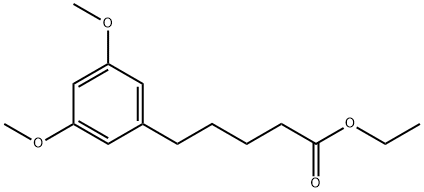 Benzenepentanoic acid, 3,5-dimethoxy-, ethyl ester 구조식 이미지