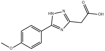 1H-1,2,4-Triazole-3-acetic acid, 5-(4-methoxyphenyl)- Structure