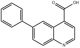 4-Quinolinecarboxylic acid, 6-phenyl- Structure