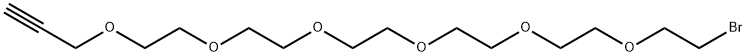 Propargyl-PEG6-Br Structure