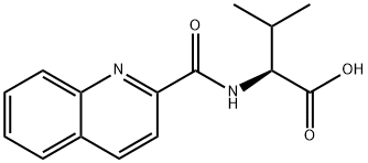 Valine, N-(2-quinolinylcarbonyl)- Structure