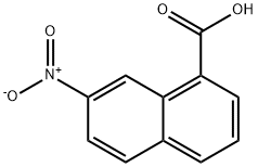 1-Naphthalenecarboxylic acid, 7-nitro- Structure